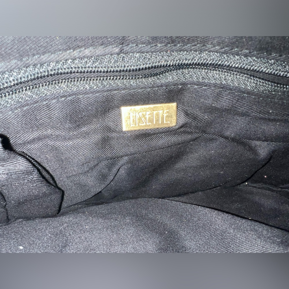 Women’s Lisette Black cloth shoulder strap bag - Picture 3 of 3